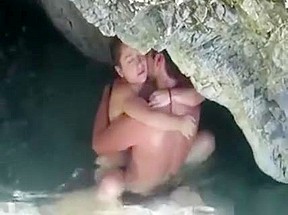 Couple caught fucking beach...