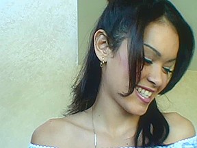 Delicious latina teen screwed by two...