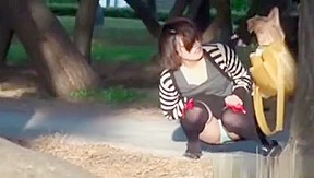 Japanese ho publicly pees...
