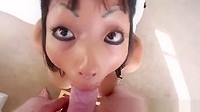 Busty glamour asian chick plowed harshly...