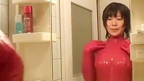 Japanese latex catsuit 52 date her...