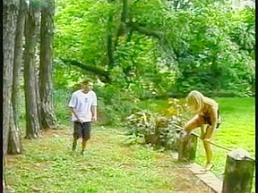 Forest fun for a blond ts...