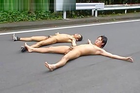 Chinese Guys Go Naked In Public...