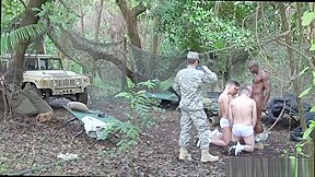 Army men wanking together gay a...