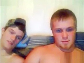 2 country boys jerk off together...