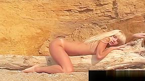 18 Magazine - Nastya Girl Poses On Beach Topless!