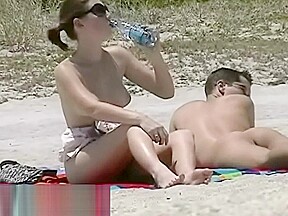 Of shameless nudists beach...