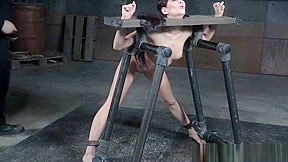 Restrained submissive flogged...