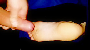 Houseguest soles on my cock...