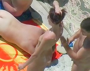 Nude Beach - Three Couples