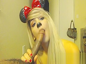 Mousy cosplayer blonde teen girl from...
