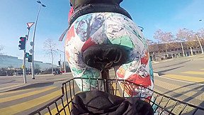 Street City Public Cycling Bubble Butt...
