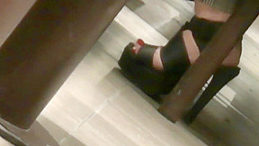 Candid and high heels...