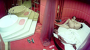 Chinese mature couple in hotel