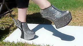 Extreme Wedge Silver Spiked...