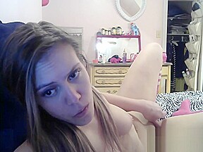 Young Webcam Stripper Slut Pleasing Herself...