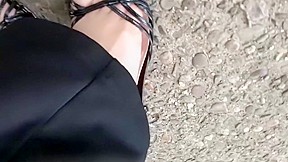 Sexy strappy heels...
