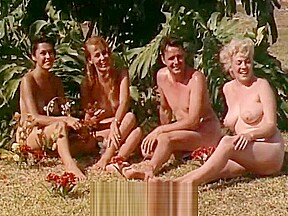 Naked Girls Having Fun at a Nudist Resort (1960s Vintage)
