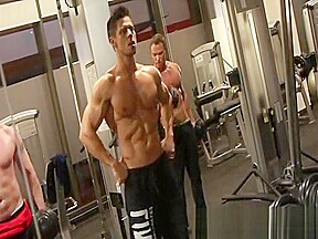 Male pornstars fitness workout