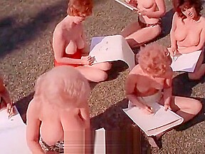 Horny teens doing workout 1960s vintage...