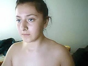 Fat cam girl shows her big...