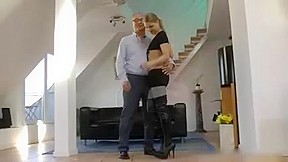 Old Boy And Blonde Russian Slut...