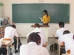 Hot teacher having sex in school...