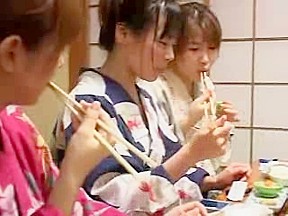 Busty japanese whores in geisha lez...