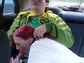 Curly redhead bitch outdoor anal...