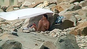 Voyeur nudist couples on beach...
