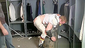Tall Redheaded Football Player Spanked...