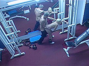 Voyeur angle of sex gym latin...