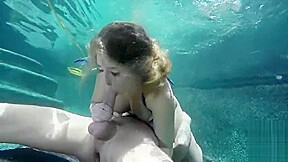 Blue bikini underwater sex 1...