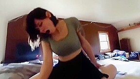 Depraved Drunk Whore From College Sucks A Big Dick Her Fellow Student In Pussy...