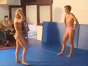 Topless wrestling