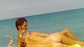 Nudist beach couples voyeur amateurs spy video...