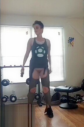 Cute Pre Op Trans Man Plays Just Dance With No Pants...