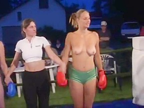 Real Topless Boxing Match...