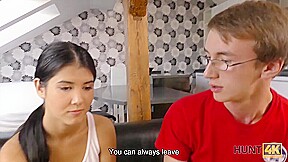 Hunt4k young cuckold watches how his...