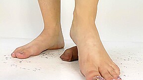 Jette Cock Crush Dancing Barefooted...