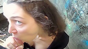 Blowjob park with innocent girl swallows...