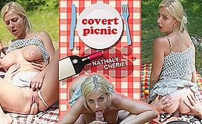 Natalie cherie in covert picnic holivr...