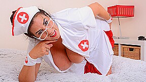 Big breasted lulu playing as nurse...