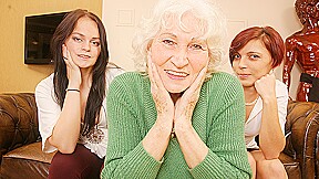 Three old and young lesbians have...