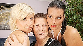 Three naughty old and young lesbians...