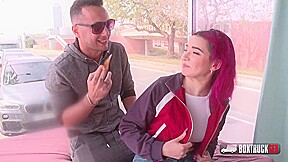 Pink Haired Darling Mia Navaro Is Rubbing Her Clit While Having Hardcore Sex With Her Ex...