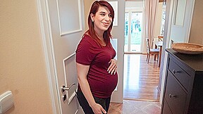Debt4k pregnant lady has sex to...