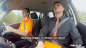 Publically fucked after driving test...