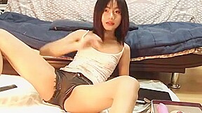 Asian girl teasing on webcam softcore...