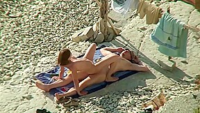 Couple share hot moments outdoor voyeur sex...